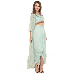 3 Piece Wrapped Draped Skirt Set!
